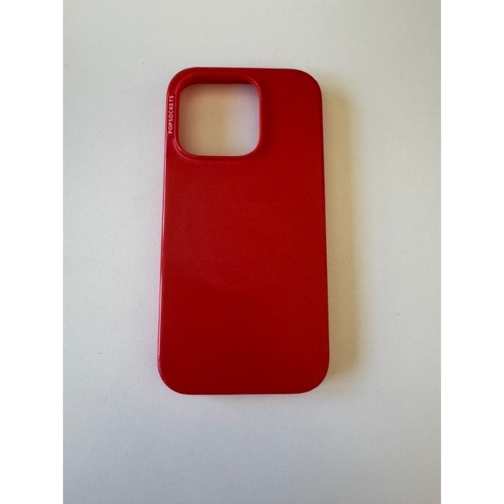 PopSockets iPhone 15 Pro Case MagSafe Compatible Red Protective Slim Cover